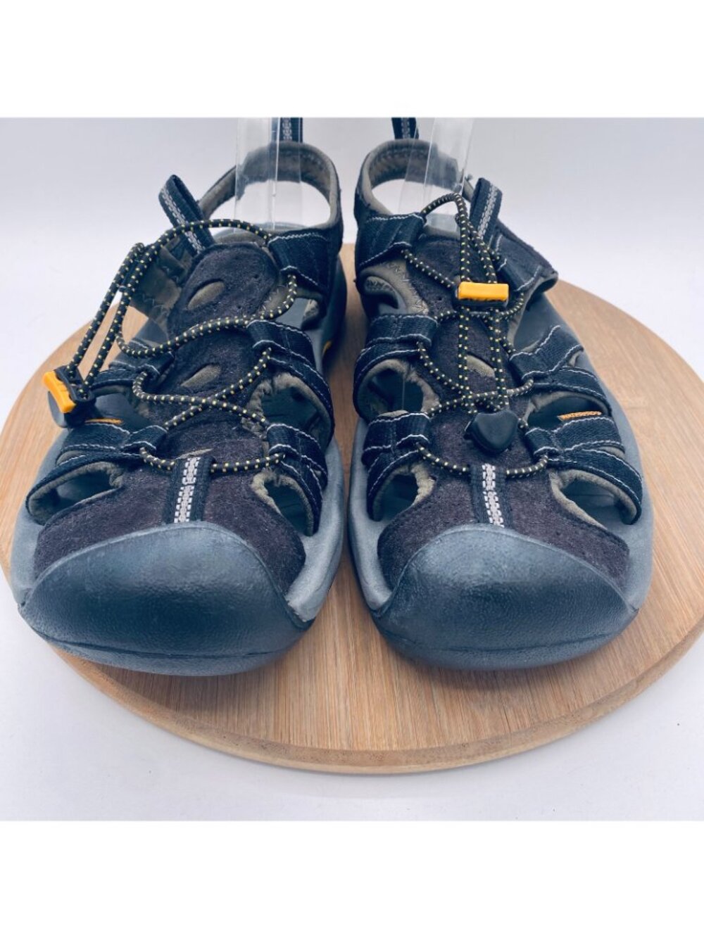 Keen Men's Black with Yellow Accent Sport Sandals - Picture 3 of 9